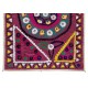 Authentic Hand Embroidered Cotton Bedspread, Vintage Suzani Tapestry, Uzbek Wall Hanging