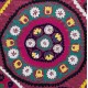 Authentic Hand Embroidered Cotton Bedspread, Vintage Suzani Tapestry, Uzbek Wall Hanging