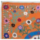 100% Cotton Suzani Bedspread, Hand Embroidered Wall Hanging, Vintage Tapestry 100% Cotton Suzani Bedspread, Hand Embroidered Wall Hanging, Vintage Tapestry