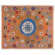 100% Cotton Suzani Bedspread, Hand Embroidered Wall Hanging, Vintage Tapestry 100% Cotton Suzani Bedspread, Hand Embroidered Wall Hanging, Vintage Tapestry