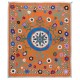 100% Cotton Suzani Bedspread, Hand Embroidered Wall Hanging, Vintage Tapestry 100% Cotton Suzani Bedspread, Hand Embroidered Wall Hanging, Vintage Tapestry