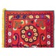 Authentic Hand Embroidered Cotton Bedspread, Vintage Suzani Tapestry in Red, Uzbek Wall Hanging Authentic Hand Embroidered Cotton Bedspread, Vintage Suzani Tapestry in Red, Uzbek Wall Hanging