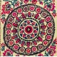 Authentic Hand Embroidered Cotton Bedspread, Vintage Suzani Tapestry, Uzbek Wall Hanging Authentic Hand Embroidered Cotton Bedspread, Vintage Suzani Tapestry, Uzbek Wall Hanging