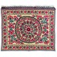 Authentic Hand Embroidered Cotton Bedspread, Vintage Suzani Tapestry, Uzbek Wall Hanging Authentic Hand Embroidered Cotton Bedspread, Vintage Suzani Tapestry, Uzbek Wall Hanging