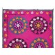 Central Asian Suzani Textile Wall Hanging, Decorative Bedspread, Vintage Embroidered Tapestry Central Asian Suzani Textile Wall Hanging, Decorative Bedspread, Vintage Embroidered Tapestry
