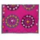 Central Asian Suzani Textile Wall Hanging, Decorative Bedspread, Vintage Embroidered Tapestry Central Asian Suzani Textile Wall Hanging, Decorative Bedspread, Vintage Embroidered Tapestry