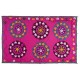 Central Asian Suzani Textile Wall Hanging, Decorative Bedspread, Vintage Embroidered Tapestry Central Asian Suzani Textile Wall Hanging, Decorative Bedspread, Vintage Embroidered Tapestry