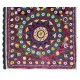 Hand Embroidered Suzani Wall Hanging, Central Asian Table Cover, Vintage 100% Cotton Bed Cover