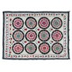 100% Cotton Suzani Bedspread, Hand Embroidered Wall Hanging, Vintage Tapestry 100% Cotton Suzani Bedspread, Hand Embroidered Wall Hanging, Vintage Tapestry