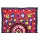 Hand Embroidered Suzani Wall Hanging, Central Asian Table Cover, Vintage 100% Cotton Bed Cover Hand Embroidered Suzani Wall Hanging, Central Asian Table Cover, Vintage 100% Cotton Bed Cover