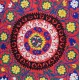 Hand Embroidered Suzani Wall Hanging, Central Asian Table Cover, Vintage 100% Cotton Bed Cover Hand Embroidered Suzani Wall Hanging, Central Asian Table Cover, Vintage 100% Cotton Bed Cover