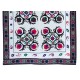 Decorative Suzani Textile Throw Made of Cotton, Hand Embroidered Wall Hanging, Vintage Tapestry Decorative Suzani Textile Throw Made of Cotton, Hand Embroidered Wall Hanging, Vintage Tapestry