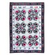 Decorative Suzani Textile Throw Made of Cotton, Hand Embroidered Wall Hanging, Vintage Tapestry Decorative Suzani Textile Throw Made of Cotton, Hand Embroidered Wall Hanging, Vintage Tapestry