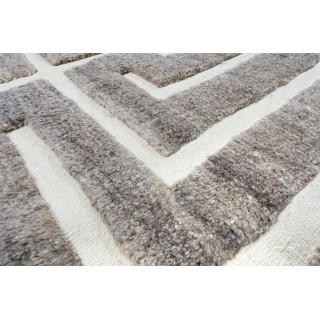 Modern Hand Knotted Tulu Rug. 100% Organic Wool. Made-to-Order, Customizable