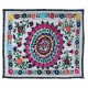 Handmade Vintage Suzani Fabric Cotton Bedspread from Uzbekistan, Decorative Wall Hanging Handmade Vintage Suzani Fabric Cotton Bedspread from Uzbekistan, Decorative Wall Hanging