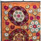Handmade Vintage Suzani Fabric Cotton Bedspread from Uzbekistan, Decorative Wall Hanging Handmade Vintage Suzani Fabric Cotton Bedspread from Uzbekistan, Decorative Wall Hanging