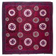 Vintage Square Suzani Fabric Wall Hanging, Uzbek Tapestry in Maroon Red, Embroidered Cotton Bed Cover Vintage Square Suzani Fabric Wall Hanging, Uzbek Tapestry in Maroon Red, Embroidered Cotton Bed Cover