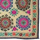Hand Embroidered Bedspread, Vintage Suzani Tapestry, Uzbek Throw