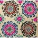 Hand Embroidered Bedspread, Vintage Suzani Tapestry, Uzbek Throw