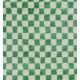 Checkered Handmade Rug in Beige & Emerald Green, 100% Soft, Cozy Wool, Custom Checkerboard Tulu Carpet for Modern Interiors