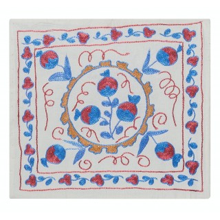 Silk Embroidery Accent Pillow Cover. Suzani Pillowcase. Uzbek Cushion Cover. Throw Pillow. Boho Pillowcase