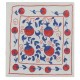 Silk Embroidery Cushion Cover, Authentic Handmade Suzani Pillow Cover from Uzbekistan, Home Decor Toss Pillow Cover