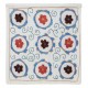 Daisy Patterned Handmade Suzani Textile Embroidered New Cushion Cover, Central Asian Silk Lace Pillow Daisy Patterned Handmade Suzani Textile Embroidered New Cushion Cover, Central Asian Silk Lace Pillow