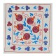 Suzani Textile Embroidered Silk Cushion Cover, Made in Uzbekistan, Handmade Pillow