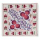 Colorful Silk Cushion Cover, Authentic Lace Pillow, Suzani Hand Embroidered Cotton Pillow, Made in Uzbekistan