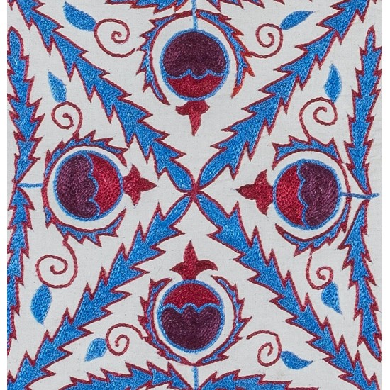 Traditional Silk Embroidery Cushion Cover, Handmade Suzani Pillowcase from Central Asia, Home Decor Sham Traditional Silk Embroidery Cushion Cover, Handmade Suzani Pillowcase from Central Asia, Home Decor Sham