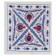 Modern Silk Embroidery Cushion Cover, Handmade Suzani Pillowcase from Central Asia, Home Decor Sham