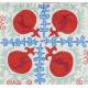 Splendid Silk Hand Embroidery Suzani Textile Cushion Cover, Decorative Uzbek Lace Pillow Cover for Living Room Decor