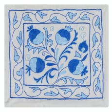Silk Cushion Cover From Uzbekistan. Hand Embroidered Toss Pillow Cover. Suzani Accent Pillow