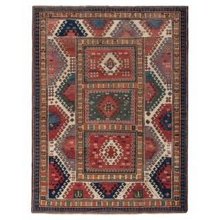 Antique Bordjalu Kazak Rug, South Caucasus, Ca 1860
