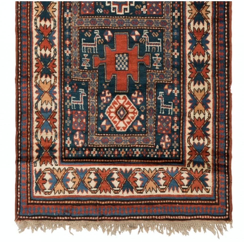 Antique Karachopt Kazak Rug, South Caucasus, Late 19th Century