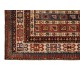 Rare Antique Karabagh Kazak Rug With Diagonal Stripes and Botehs, Ca 1860 Rare Antique Karabagh Kazak Rug With Diagonal Stripes and Botehs, Ca 1860