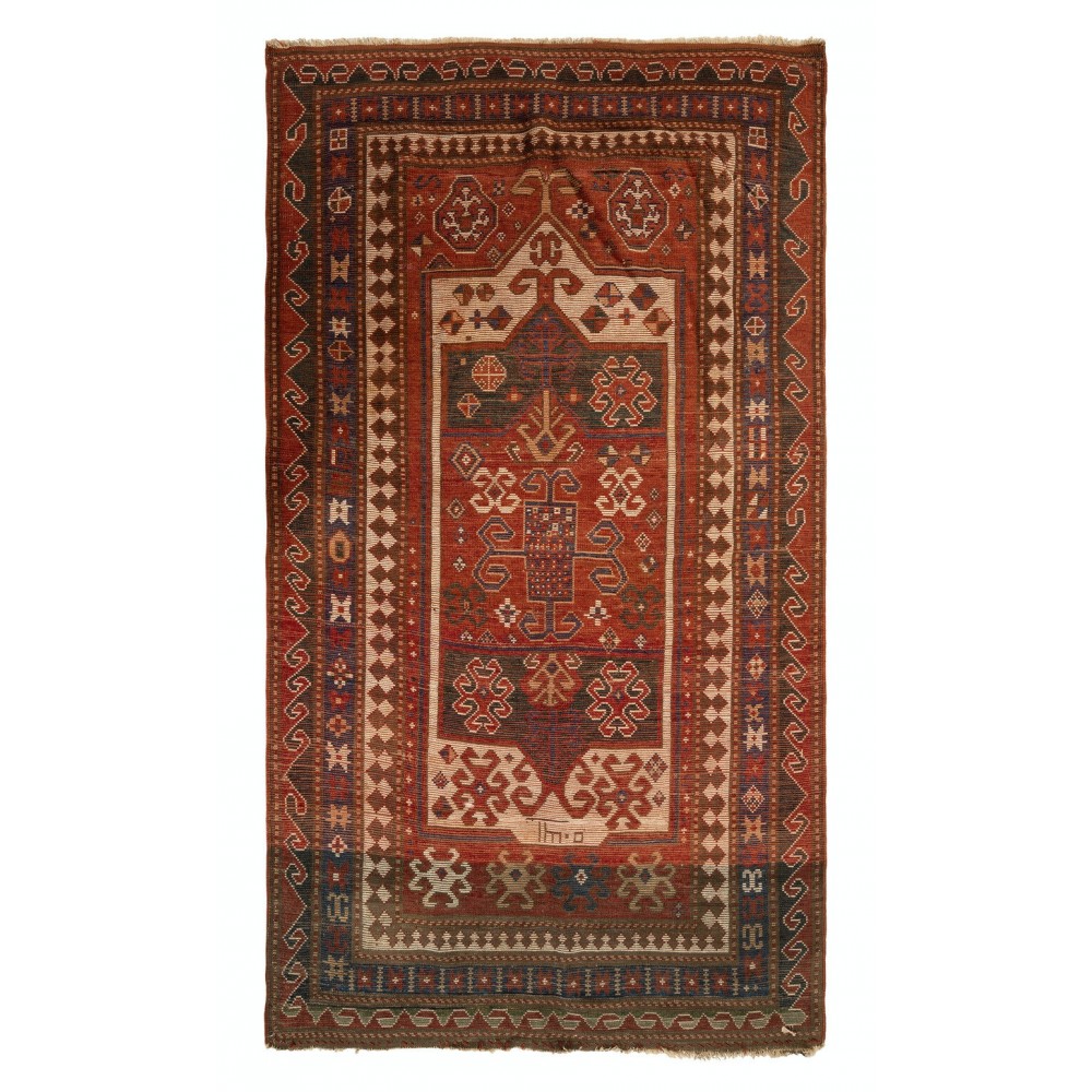 Antique Kazak Rug, South Caucasus, Dated 1888 AD (Islamic Solar Date 1305) Antique Kazak Rug, South Caucasus, Dated 1888 AD (Islamic Solar Date 1305)