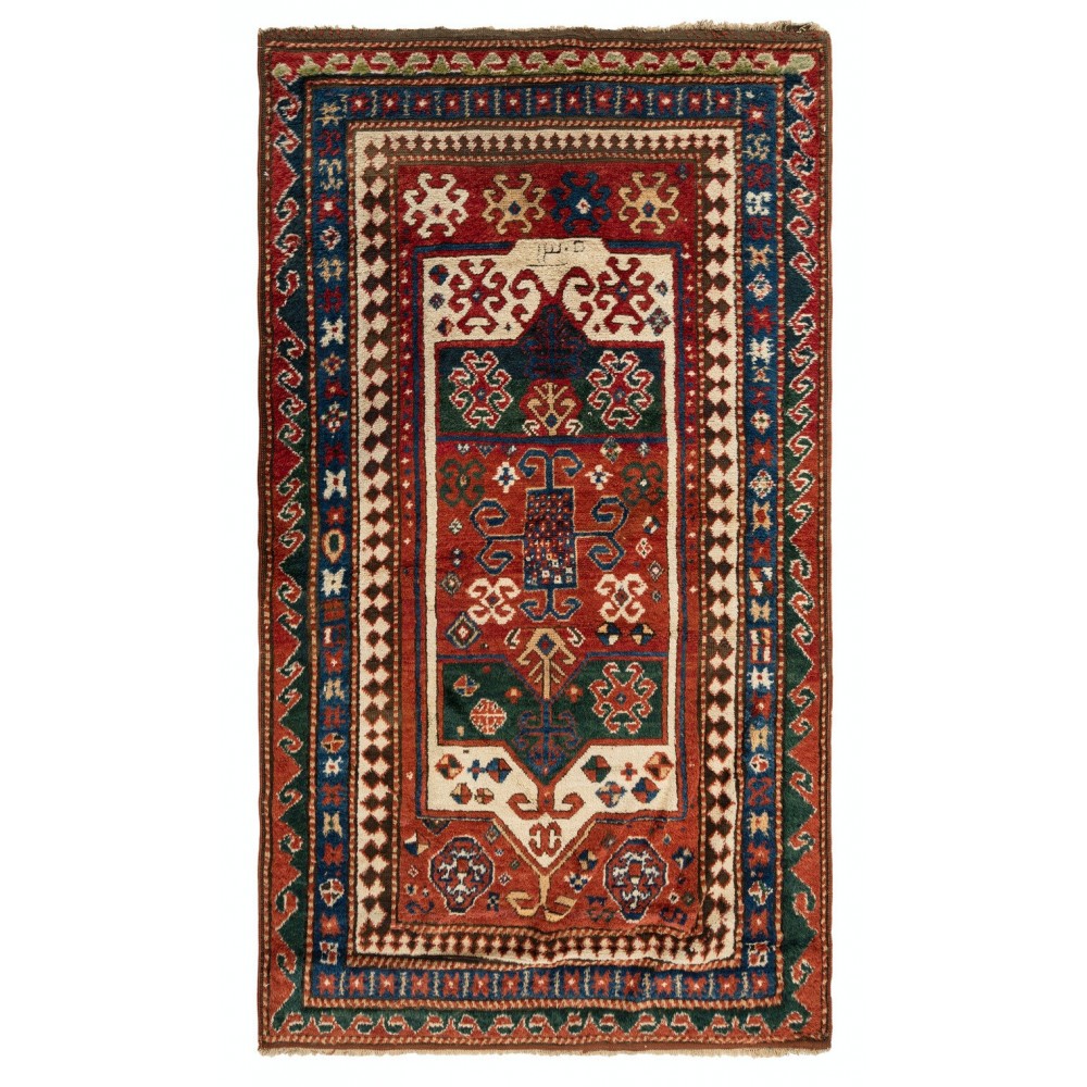 Antique Kazak Rug, South Caucasus, Dated 1888 AD (Islamic Solar Date 1305) Antique Kazak Rug, South Caucasus, Dated 1888 AD (Islamic Solar Date 1305)