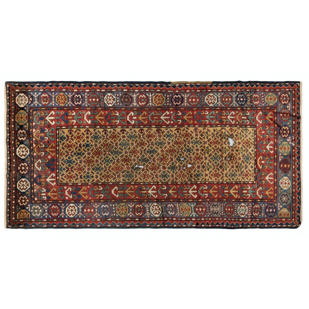 Antique Gendje Shirvan Rug, East Caucasus, Late 19th Century