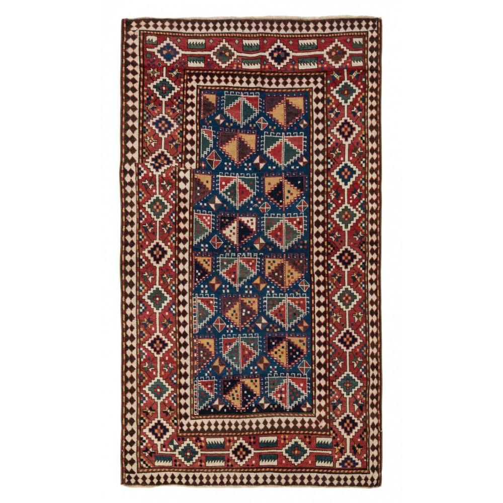Antique Kazak Rug, Ca 1870