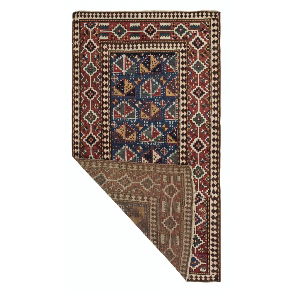 Antique Kazak Rug, Ca 1870