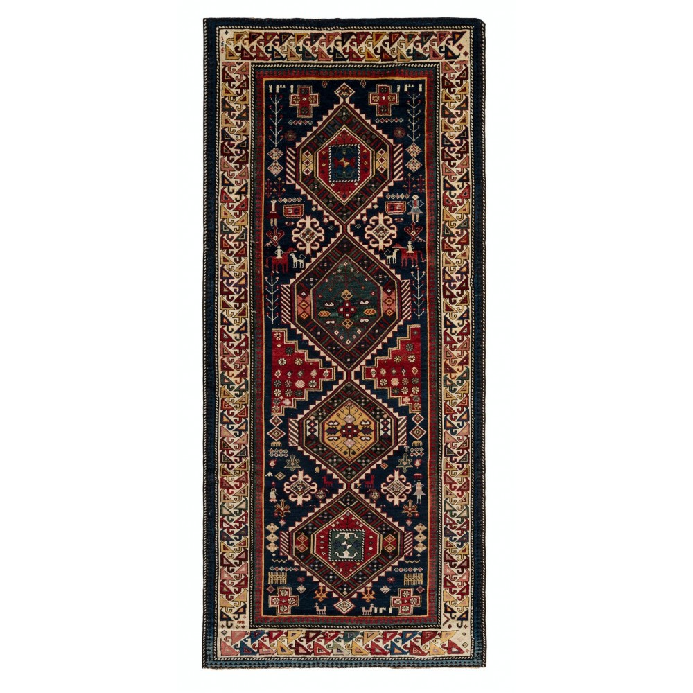 Antique Shirvan Runner Rug, East Caucasus, Late 19th Century Antique Shirvan Runner Rug, East Caucasus, Late 19th Century