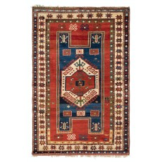 Antique Fachralo Kazak Rug, Ca 1880