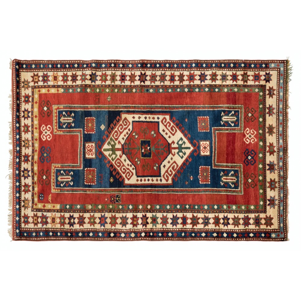 Antique Fachralo Kazak Rug, Ca 1880 Antique Fachralo Kazak Rug, Ca 1880
