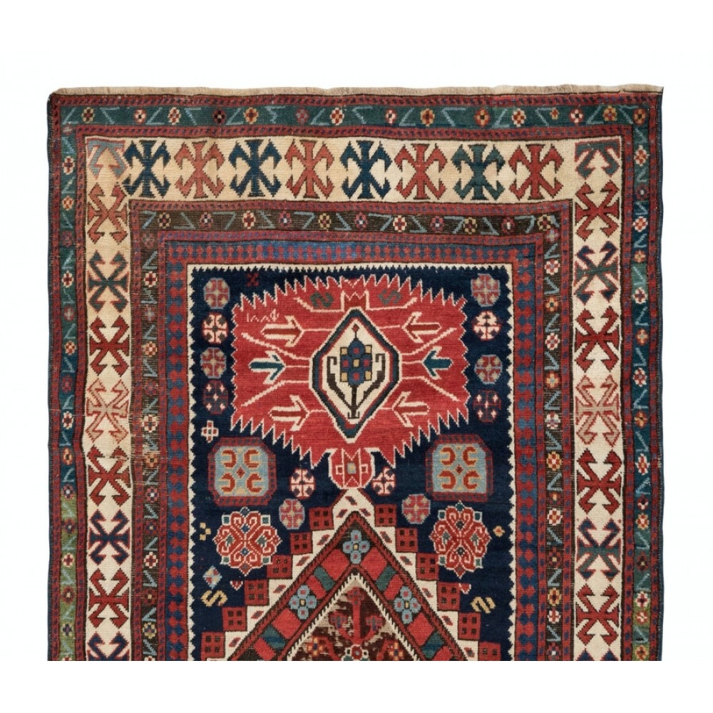 Antique Caucasian Kazak Rug, Circa 1880, in Well Preserved Original Condition Antique Caucasian Kazak Rug, Circa 1880, in Well Preserved Original Condition