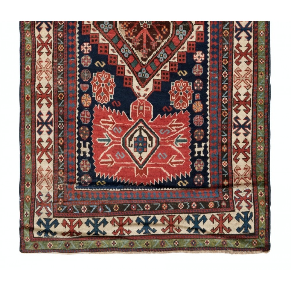 Antique Caucasian Kazak Rug, Circa 1880, in Well Preserved Original Condition Antique Caucasian Kazak Rug, Circa 1880, in Well Preserved Original Condition