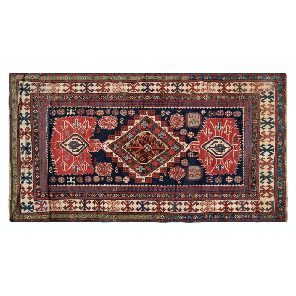 Antique Caucasian Kazak Rug, Circa 1880, in Well Preserved Original Condition Antique Caucasian Kazak Rug, Circa 1880, in Well Preserved Original Condition