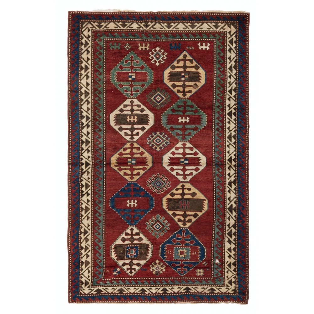 Antique Borchalo Kazak Rug, South Caucasus, Late 19th Century