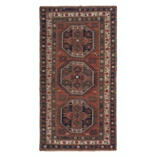 Antique Armenian Lambolo - Lori Pambak Kazak Rug, Inscribed in Armenian and Dated 1905