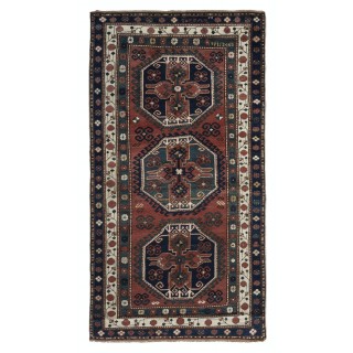 Antique Armenian Lambolo - Lori Pambak Kazak Rug, Inscribed in Armenian and Dated 1905